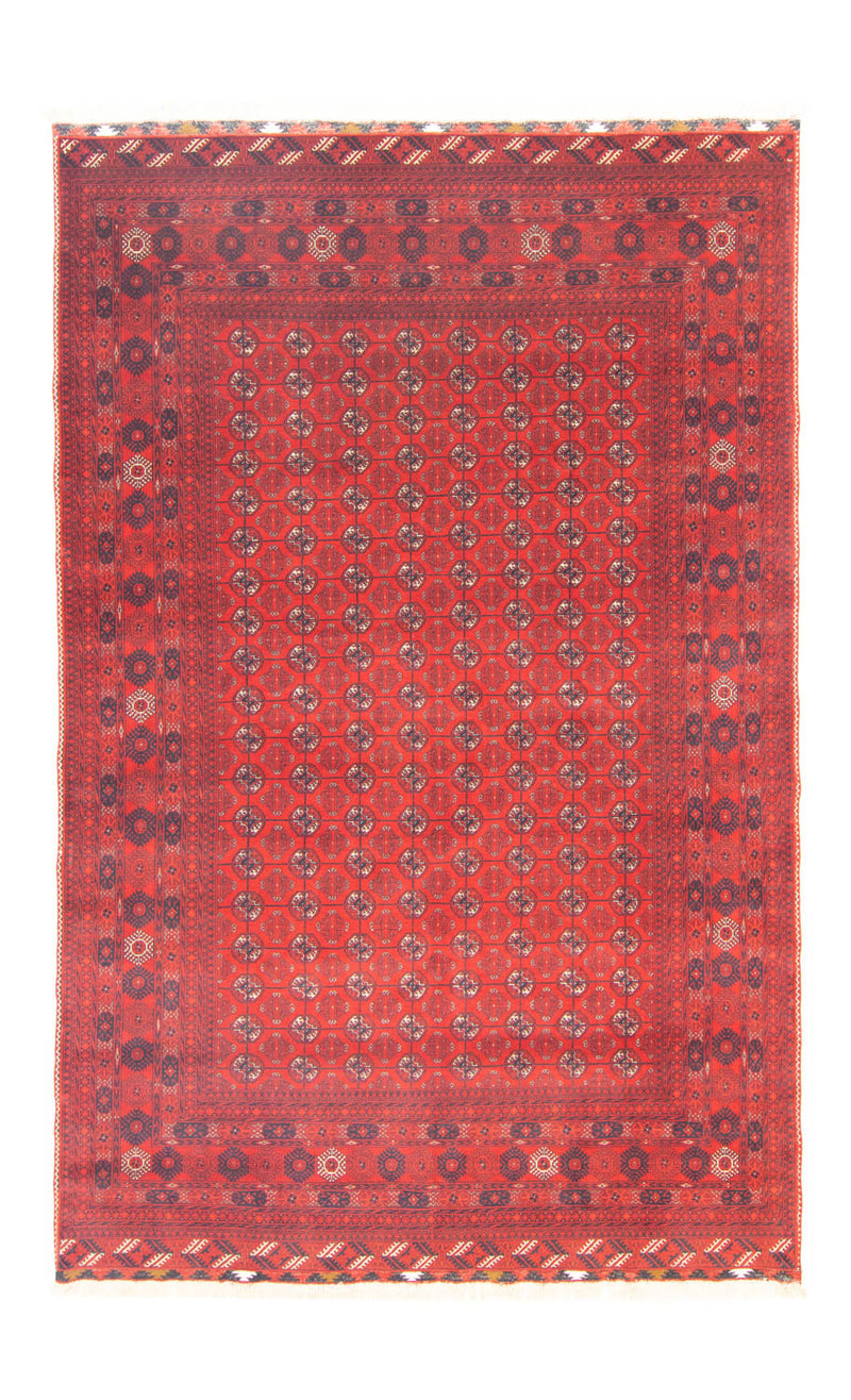 Tappeto afgano - Bukhara - 301 x 195 cm - rosso scuro