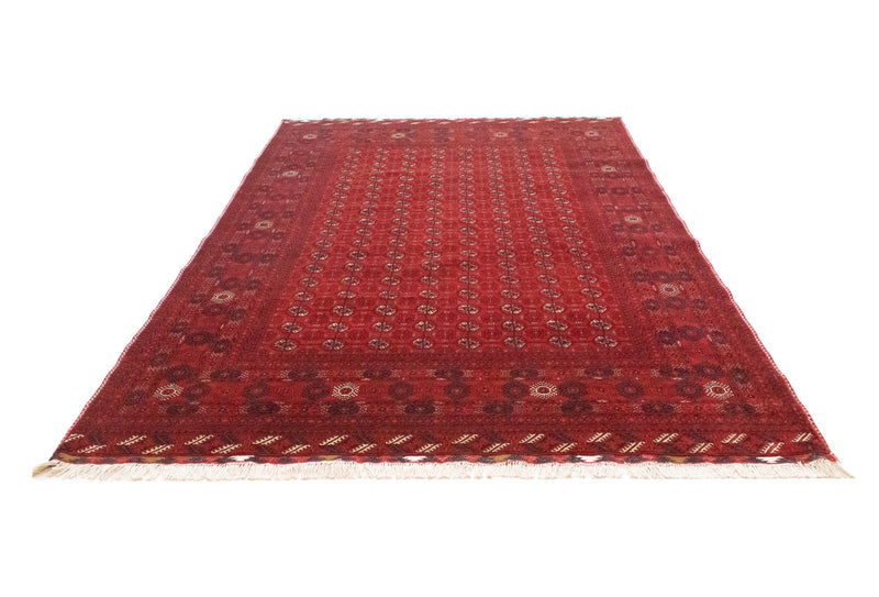 Tappeto afgano - Bukhara - 301 x 195 cm - rosso scuro