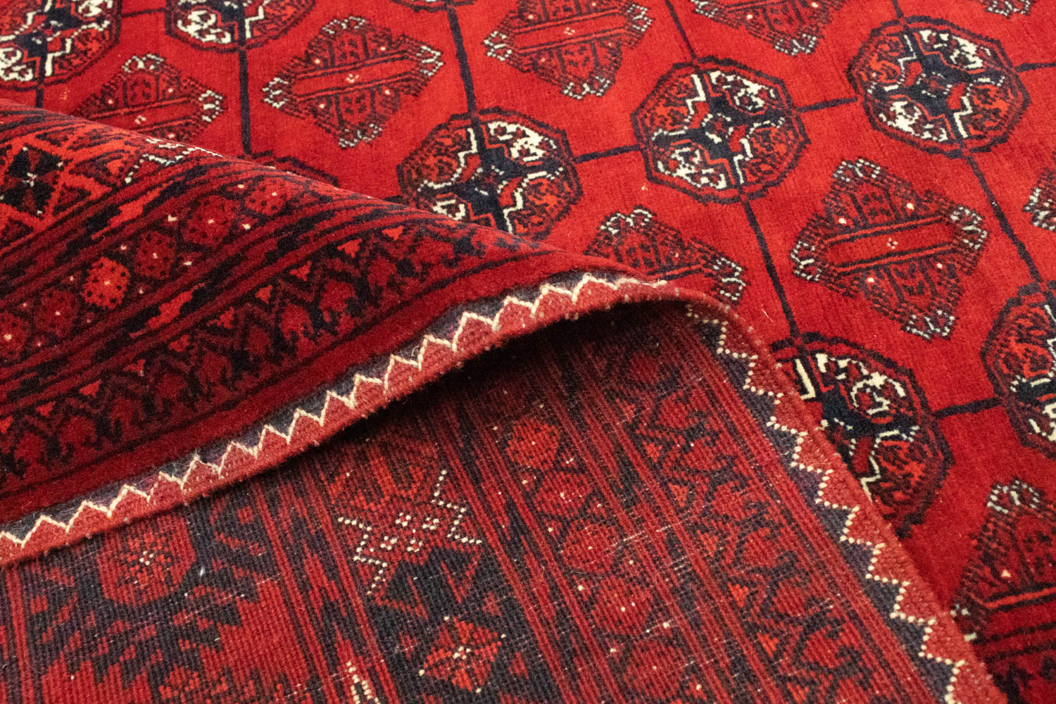 Tappeto afgano - Bukhara - 298 x 200 cm - rosso scuro