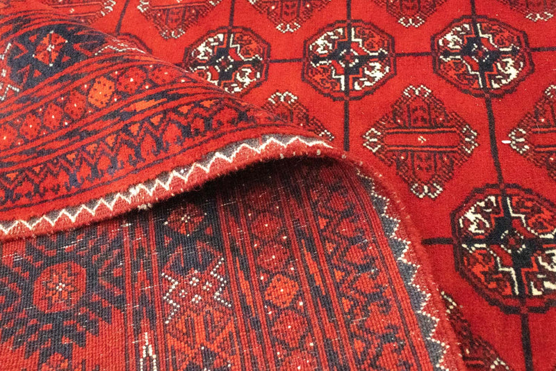 Tappeto afgano - Bukhara - 299 x 198 cm - rosso scuro