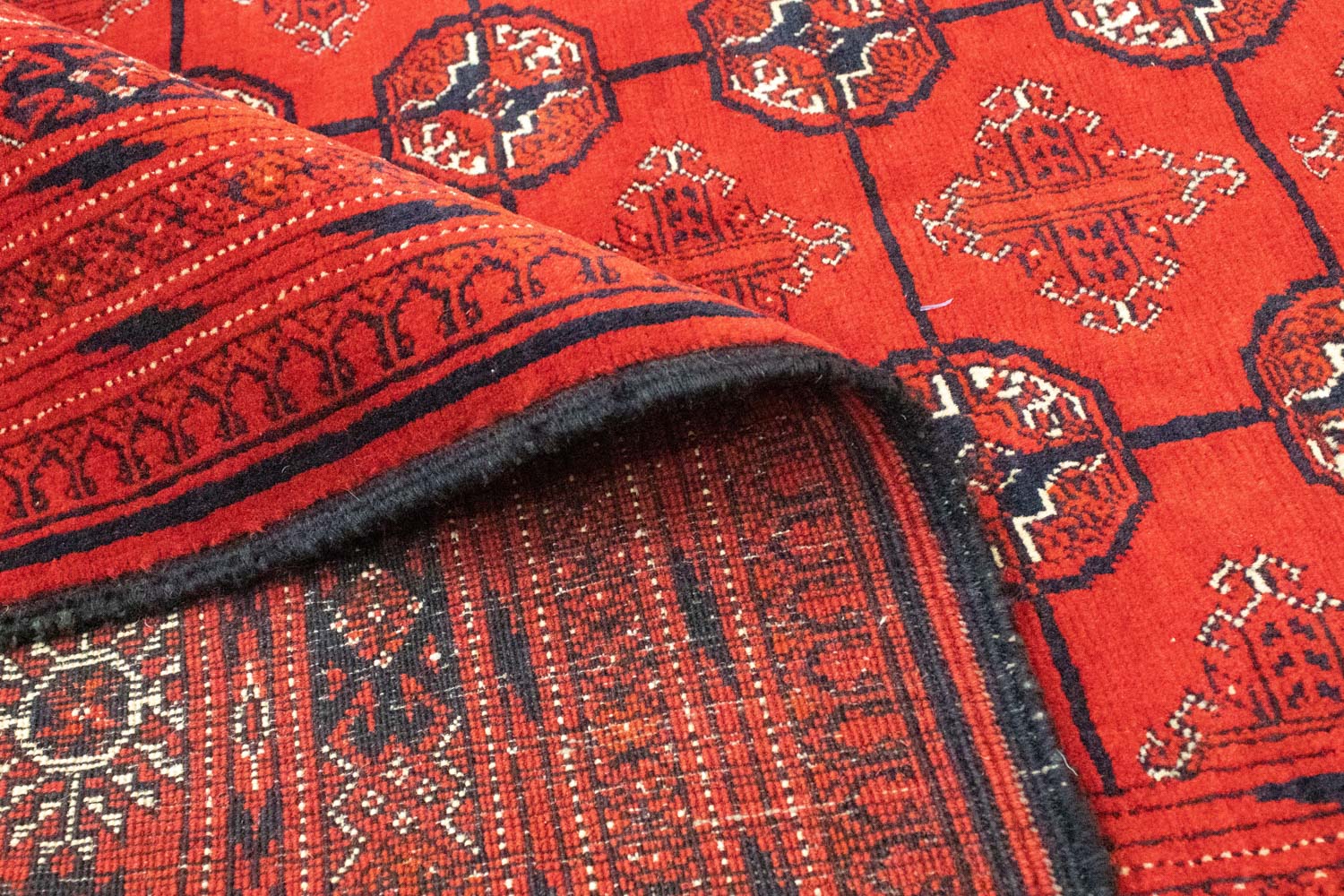 Tappeto afgano - Bukhara - 288 x 202 cm - rosso scuro