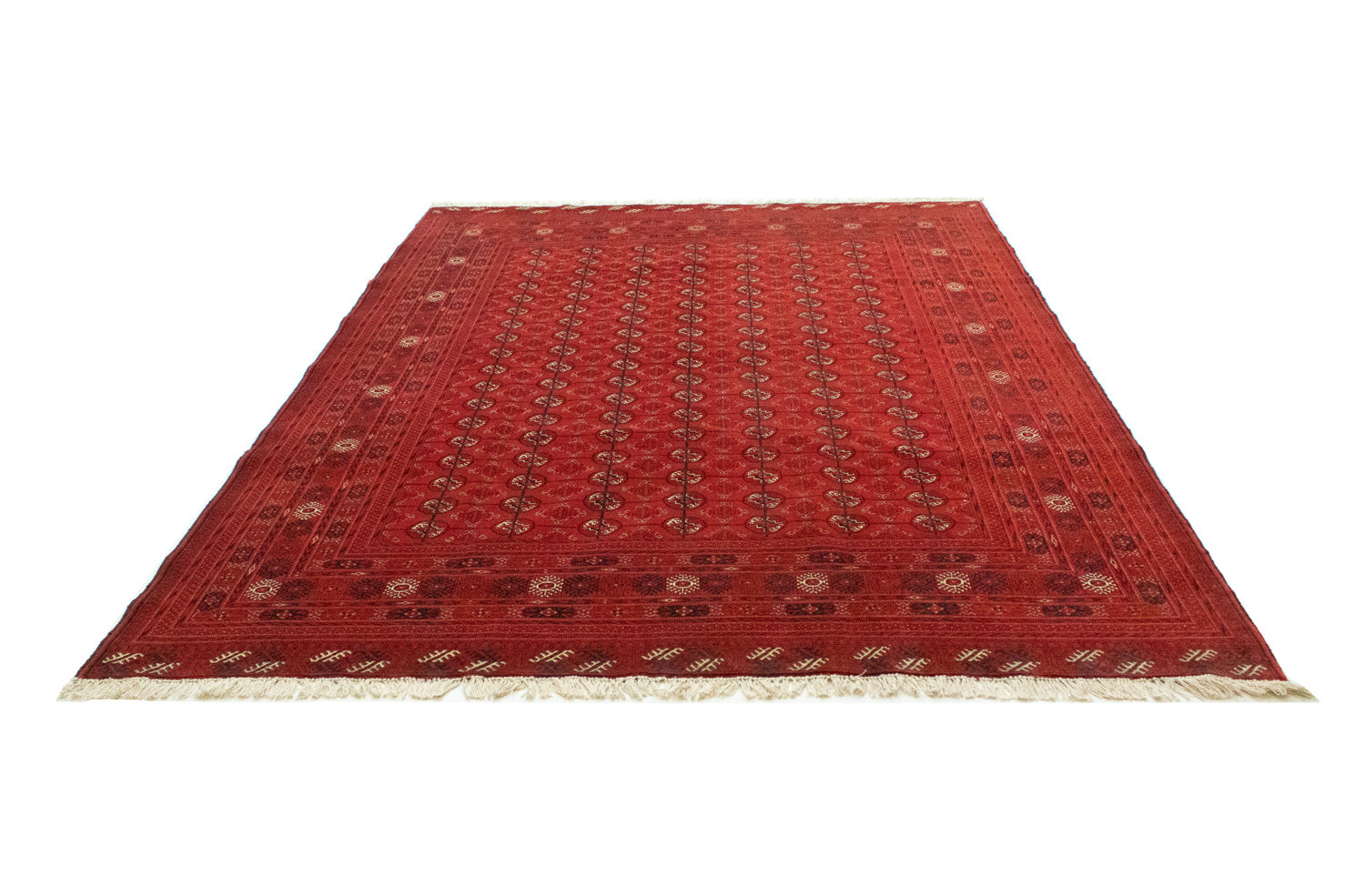 Tappeto afgano - Bukhara - 288 x 202 cm - rosso scuro