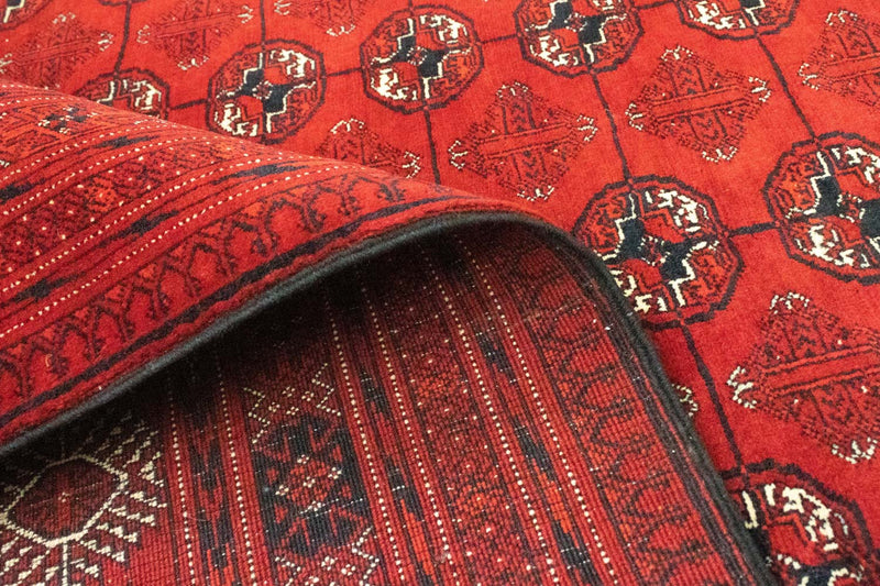 Tappeto afgano - Bukhara - 294 x 203 cm - rosso scuro