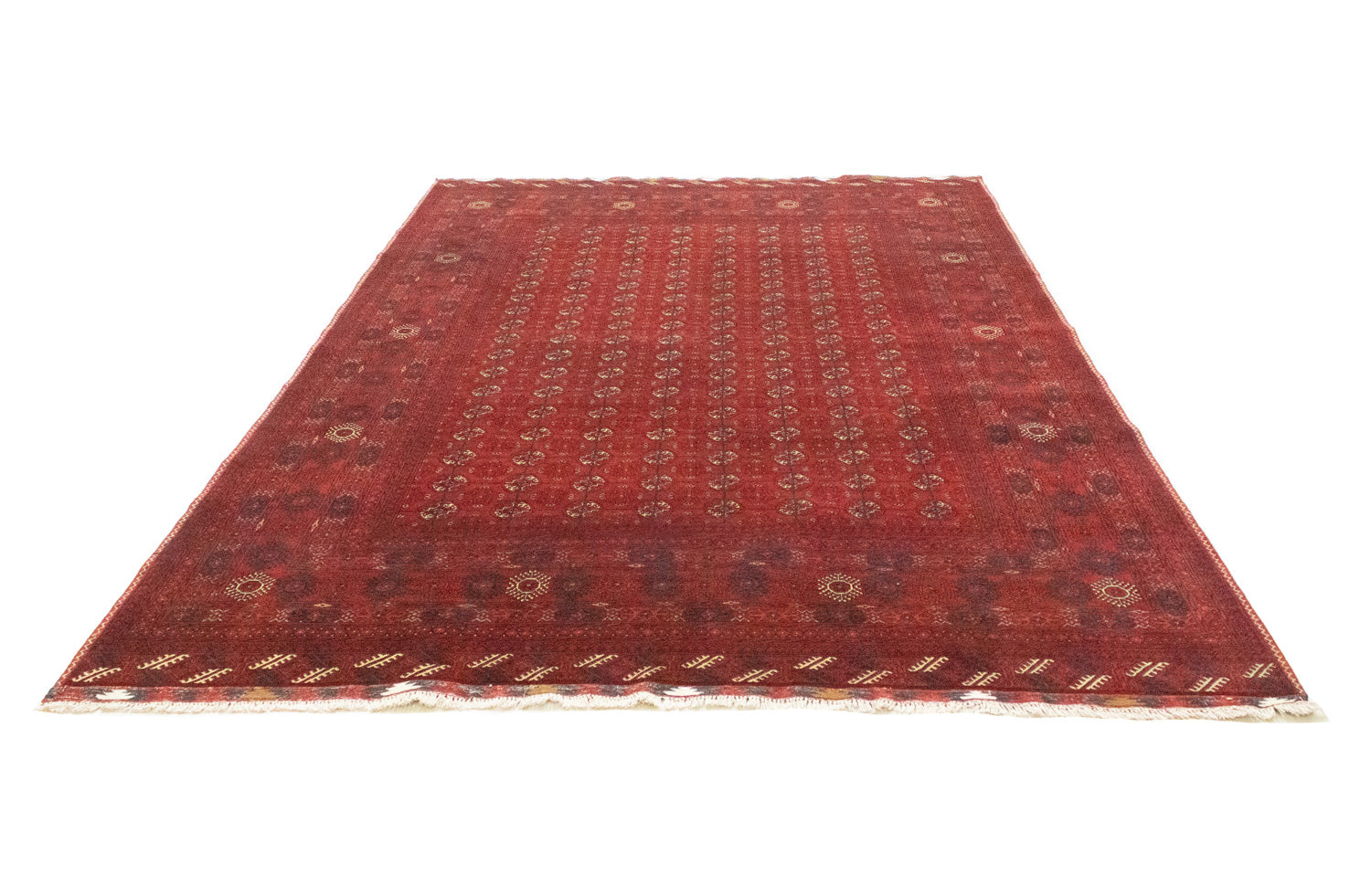 Tappeto afgano - Bukhara - 294 x 200 cm - rosso scuro