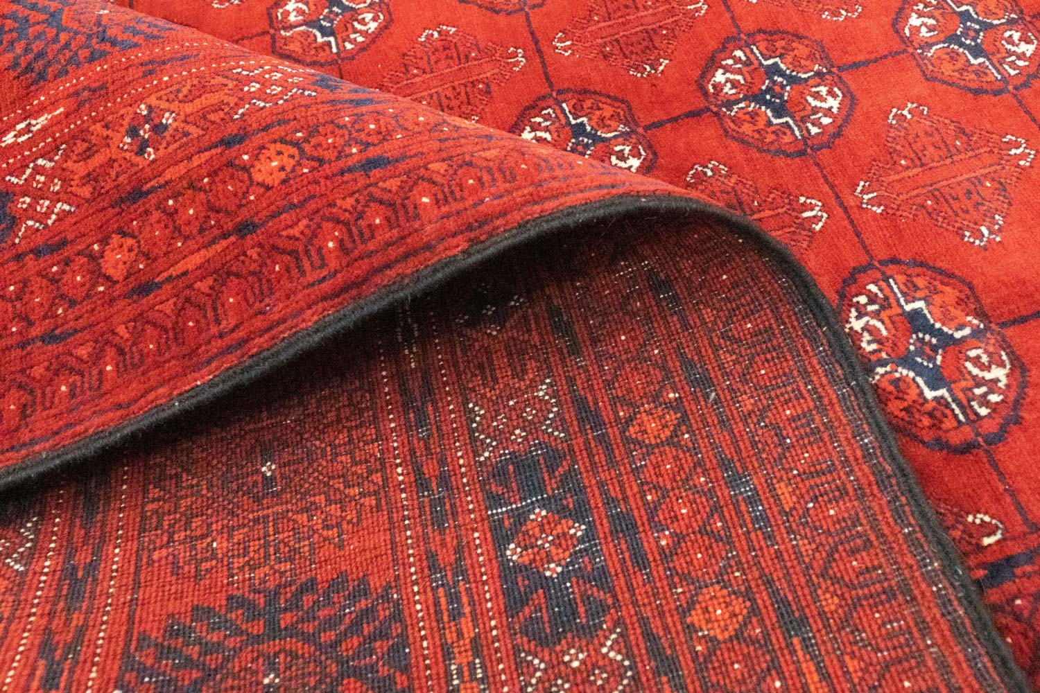 Tappeto afgano - Bukhara - 292 x 196 cm - rosso scuro