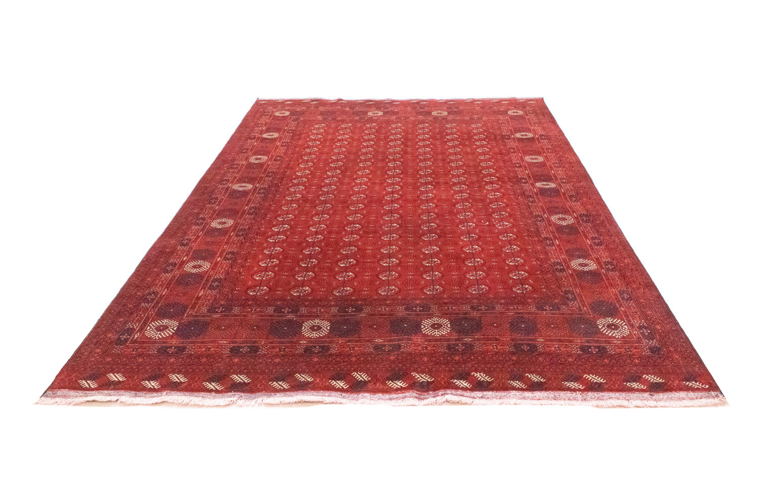 Tappeto afgano - Bukhara - 292 x 196 cm - rosso scuro