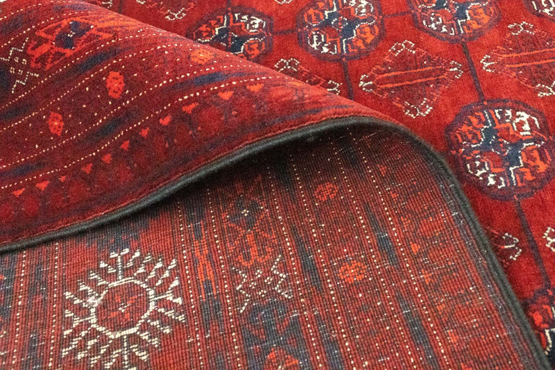Tappeto afgano - Bukhara - 301 x 196 cm - rosso scuro