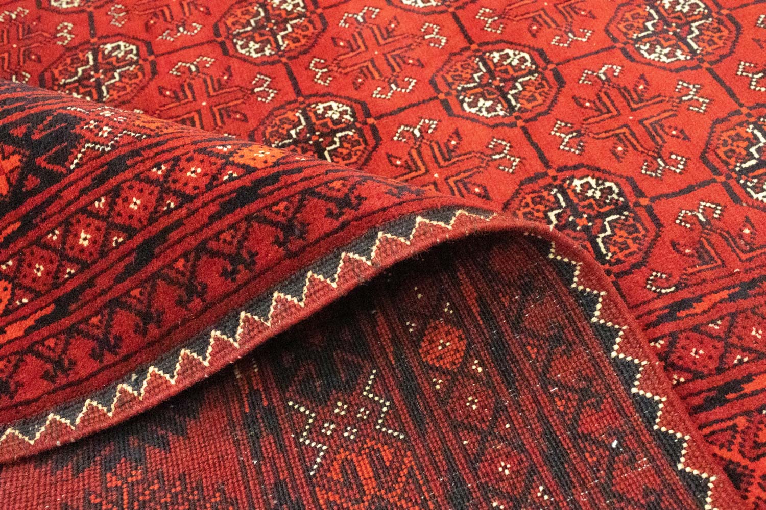 Tappeto afgano - Bukhara - 295 x 199 cm - rosso scuro