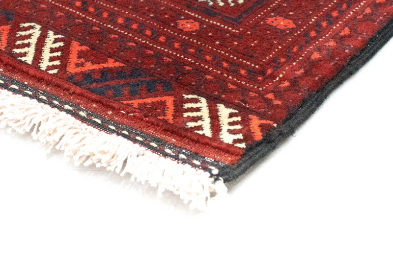 Tappeto corsia Tappeto afgano - Bukhara - 293 x 87 cm - rosso scuro