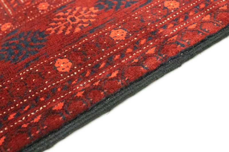 Tappeto corsia Tappeto afgano - Bukhara - 293 x 87 cm - rosso scuro