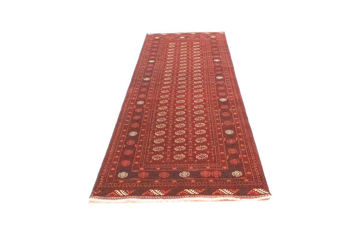 Tappeto corsia Tappeto afgano - Bukhara - 294 x 84 cm - rosso scuro