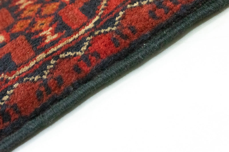 Tappeto corsia Tappeto afgano - Kunduz - 285 x 80 cm - rosso