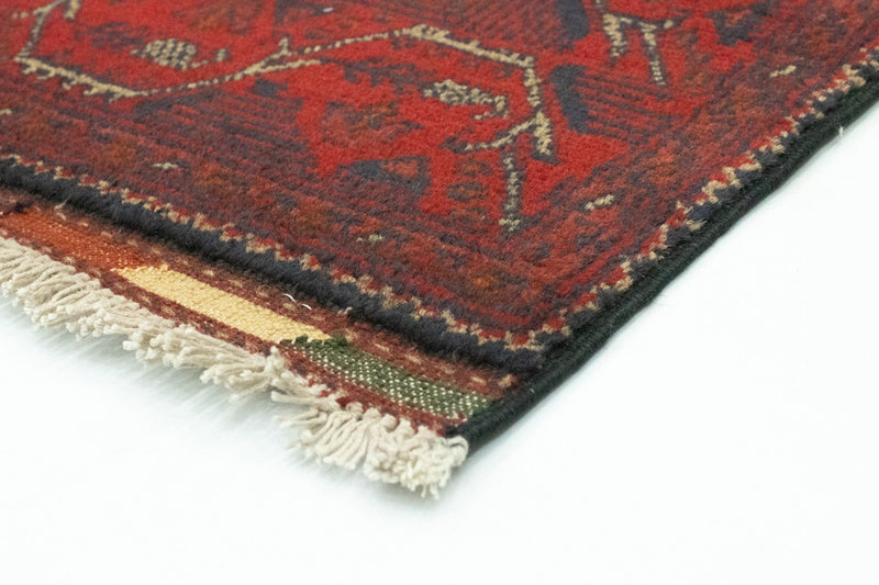 Tappeto afgano - Kunduz - 123 x 75 cm - rosso scuro