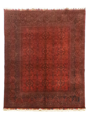 Tappeto afgano - Kunduz - 194 x 147 cm - rosso