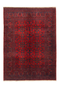 Tappeto afgano - Kunduz - 199 x 150 cm - rosso