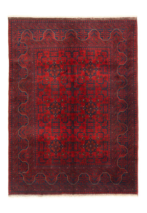 Tappeto afgano - Kunduz - 199 x 150 cm - rosso