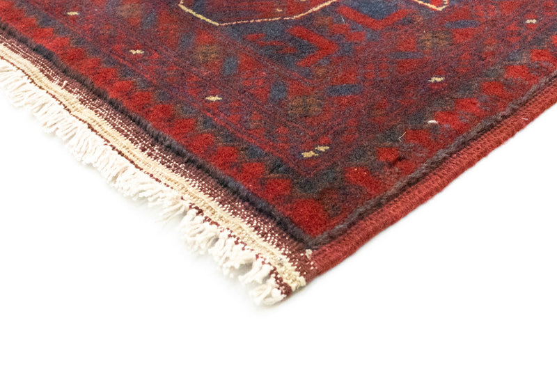 Tappeto afgano - Kunduz - 199 x 150 cm - rosso