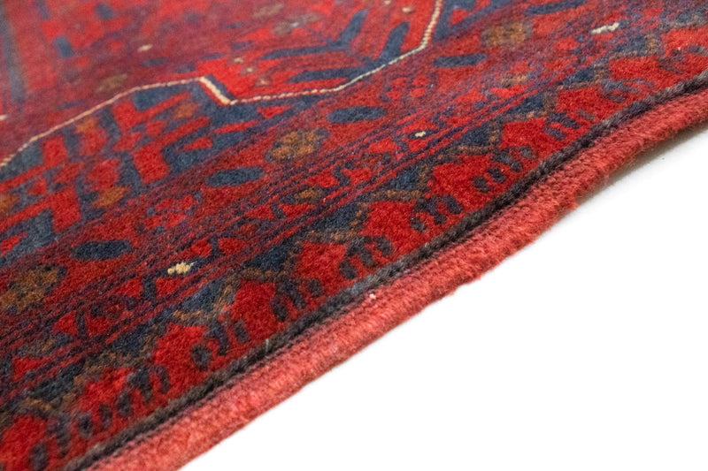 Tappeto afgano - Kunduz - 199 x 150 cm - rosso