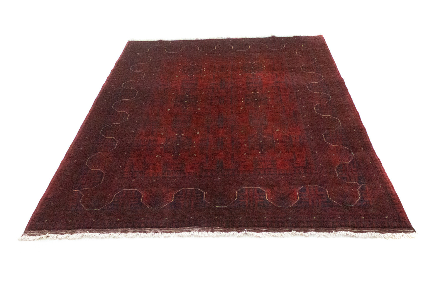 Tappeto afgano - Kunduz - 199 x 150 cm - rosso