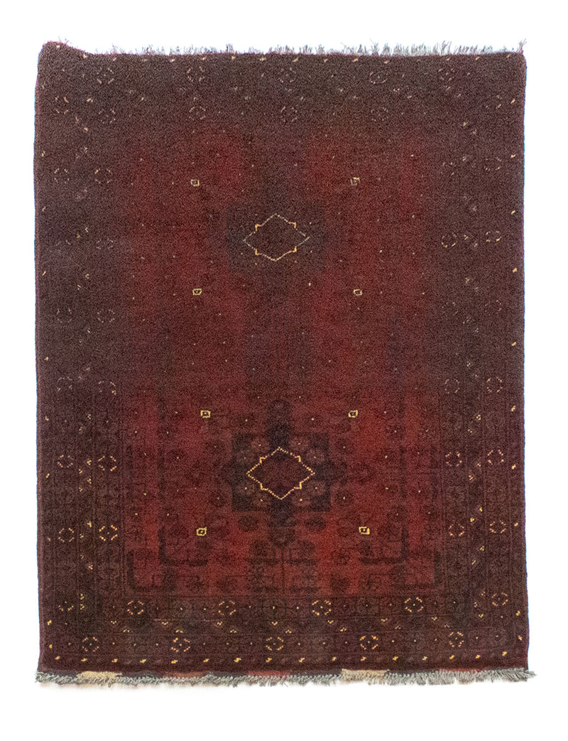 Tappeto afgano - Kunduz - 125 x 78 cm - rosso