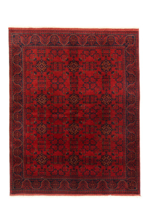 Tappeto afgano - Kunduz - 195 x 154 cm - rosso