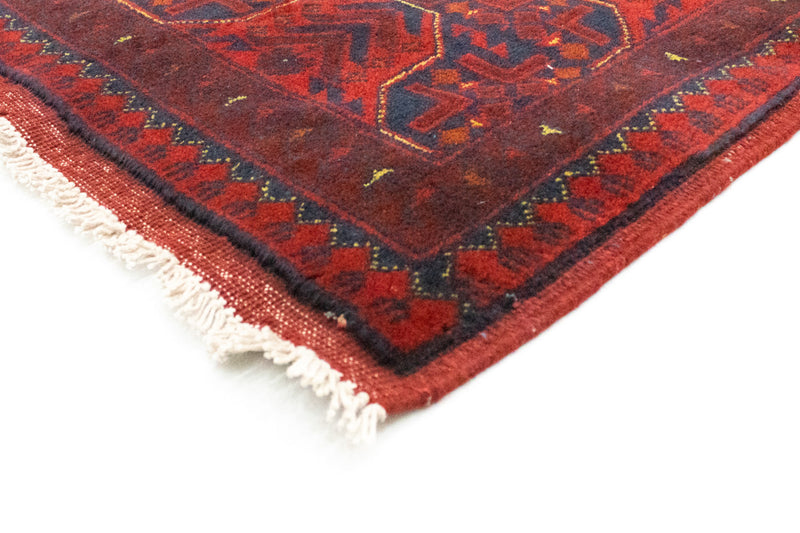 Tappeto afgano - Kunduz - 197 x 151 cm - rosso