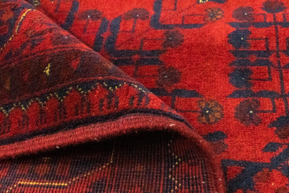 Tappeto afgano - Kunduz - 197 x 151 cm - rosso