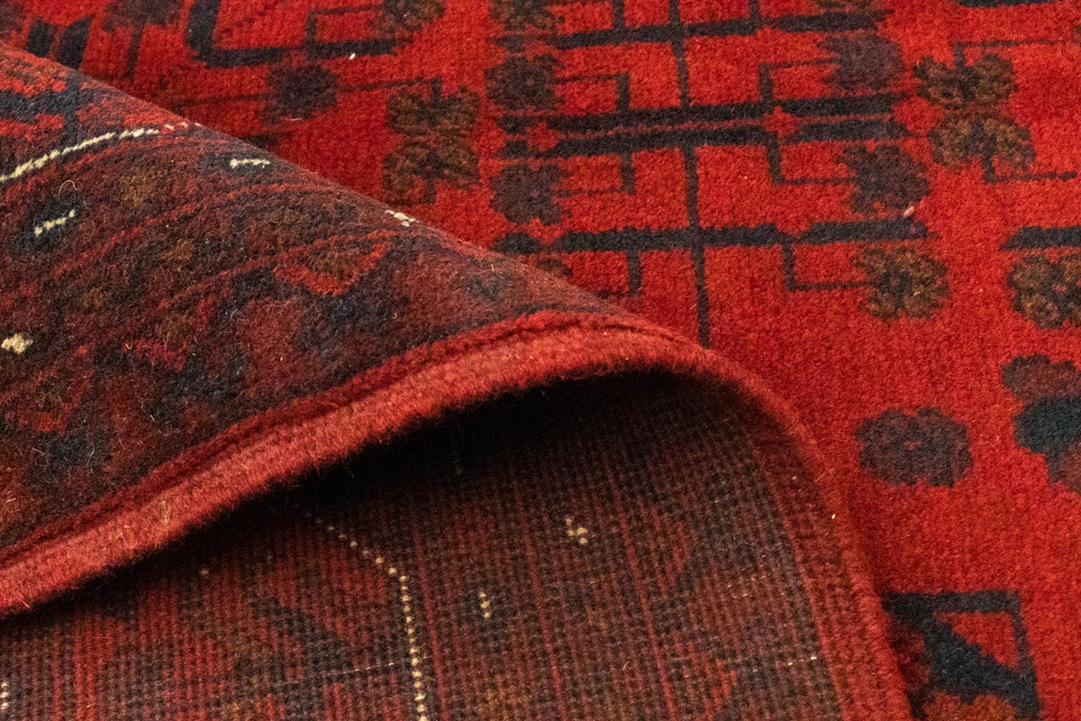 Tappeto afgano - Kunduz - 199 x 152 cm - rosso