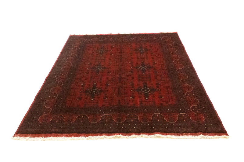 Tappeto afgano - Kunduz - 199 x 152 cm - rosso