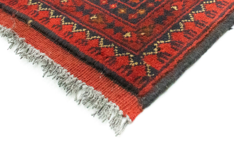 Tappeto afgano - Kunduz - 193 x 151 cm - rosso