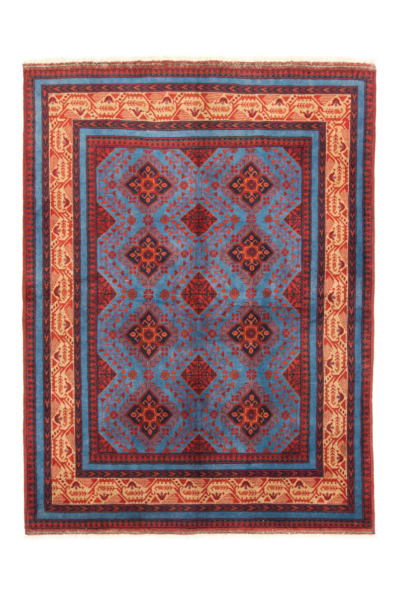 Tappeto afgano - Kunduz - 200 x 151 cm - rosso