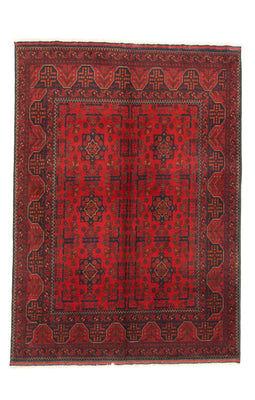 Tappeto afgano - Kunduz - 195 x 155 cm - rosso