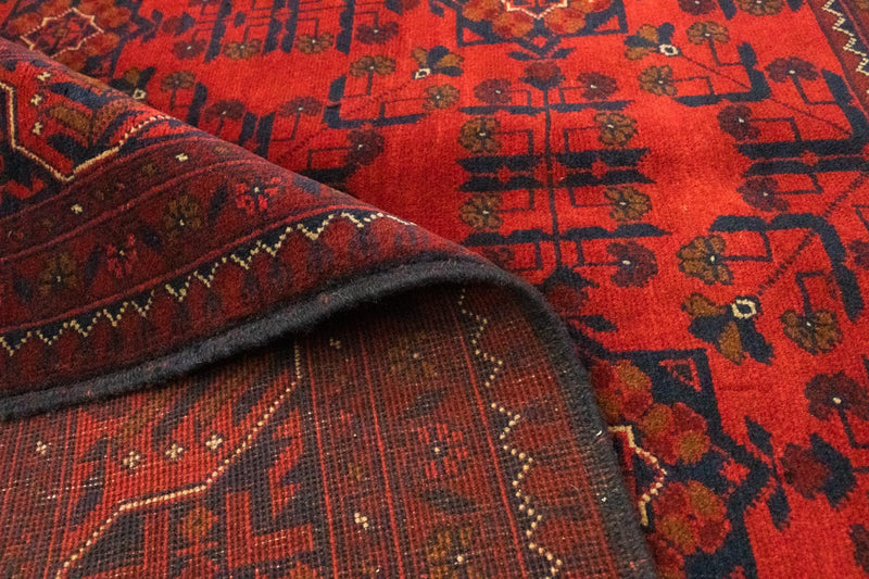 Tappeto afgano - Kunduz - 195 x 155 cm - rosso