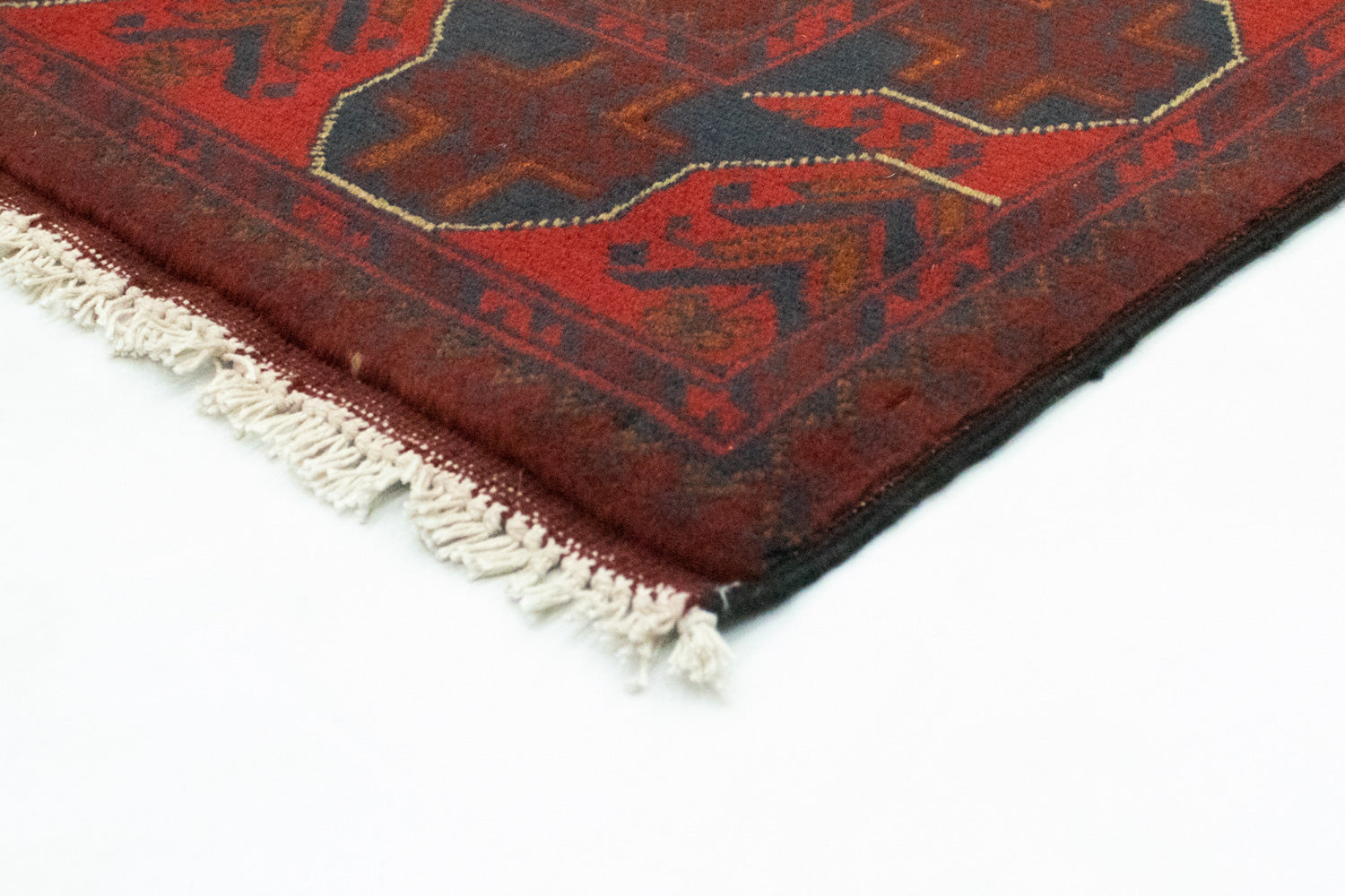 Tappeto afgano - Kunduz - 147 x 97 cm - rosso