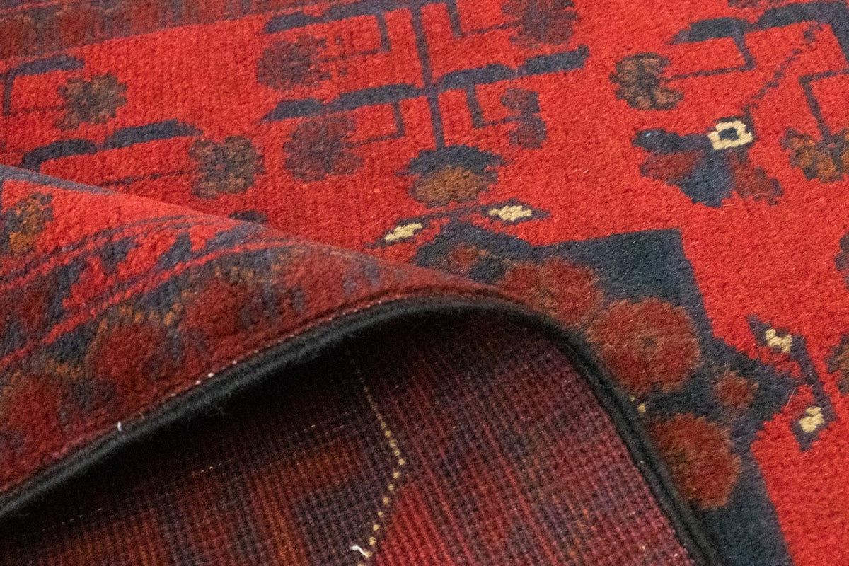 Tappeto afgano - Kunduz - 147 x 97 cm - rosso