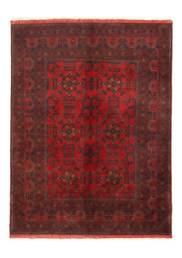Tappeto afgano - Kunduz - 196 x 151 cm - rosso