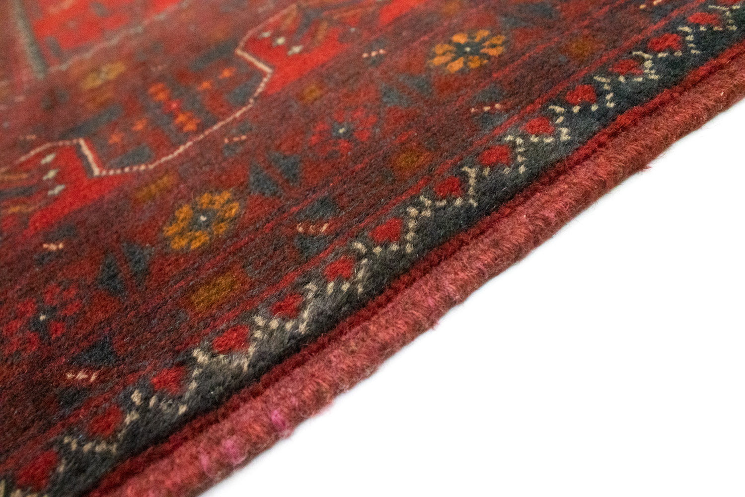 Tappeto afgano - Kunduz - 196 x 151 cm - rosso