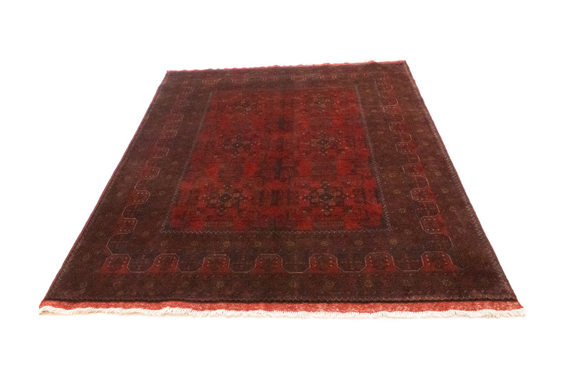 Tappeto afgano - Kunduz - 196 x 151 cm - rosso