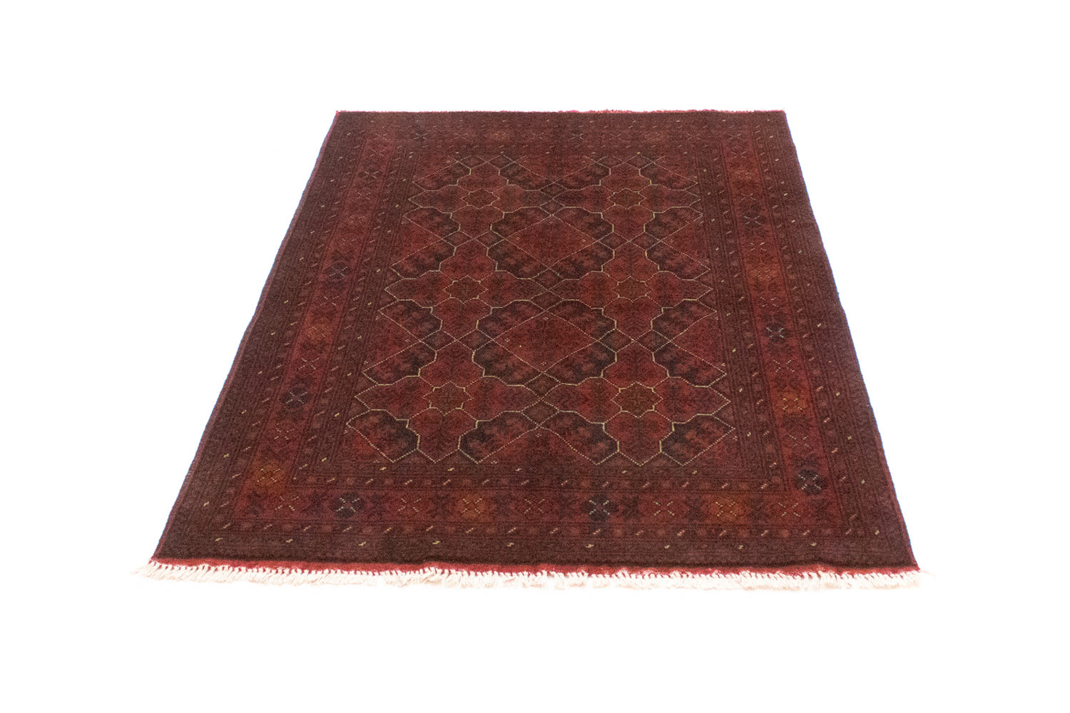 Tappeto afgano - Kunduz - 146 x 99 cm - rosso
