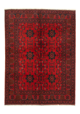 Tappeto afgano - Kunduz - 197 x 149 cm - rosso