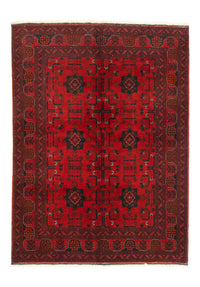 Tappeto afgano - Kunduz - 197 x 149 cm - rosso