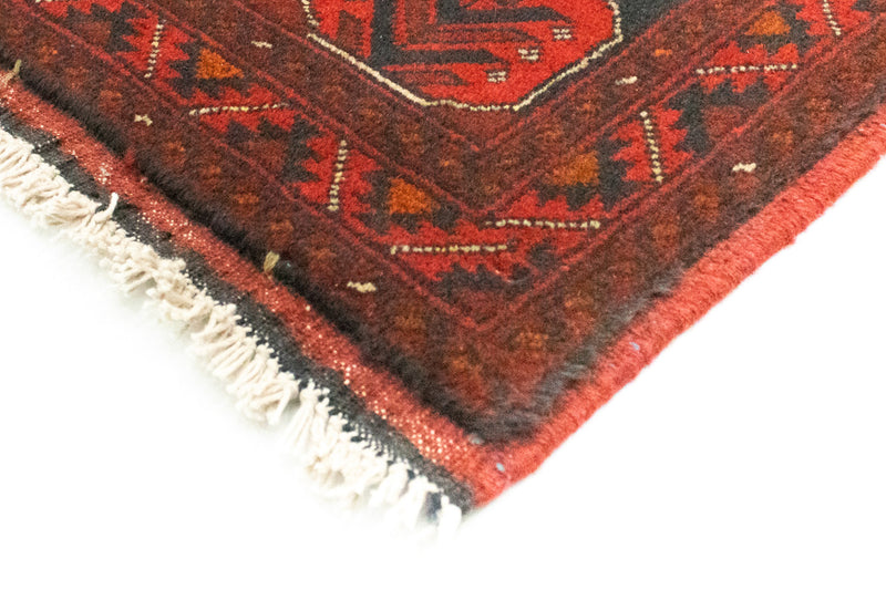 Tappeto afgano - Kunduz - 197 x 149 cm - rosso