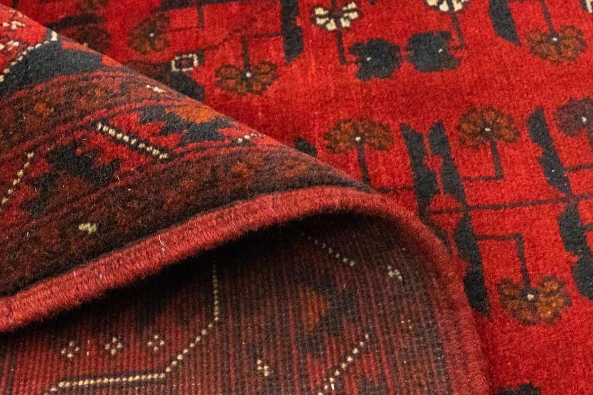 Tappeto afgano - Kunduz - 197 x 149 cm - rosso