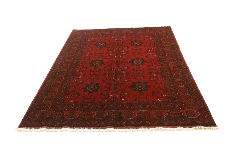 Tappeto afgano - Kunduz - 197 x 149 cm - rosso