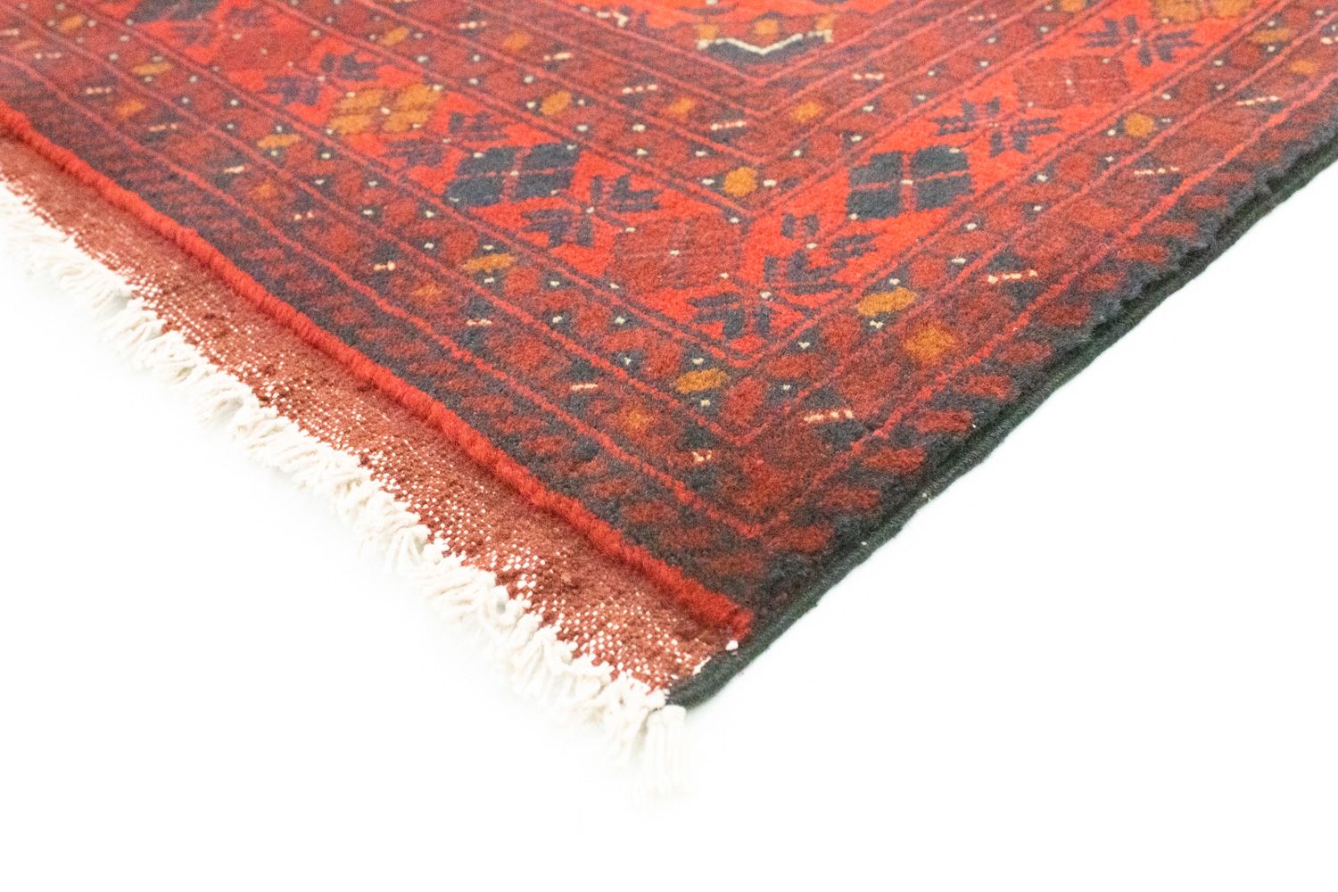 Tappeto afgano - Kunduz - 142 x 103 cm - rosso