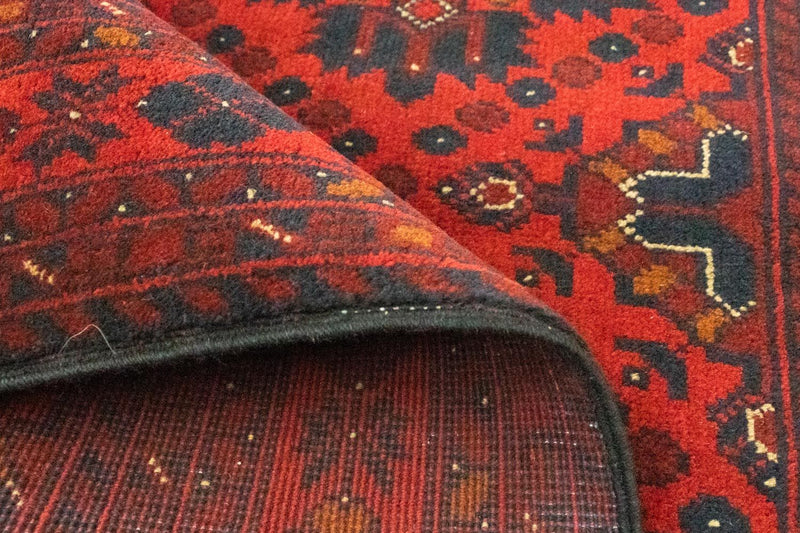 Tappeto afgano - Kunduz - 142 x 103 cm - rosso