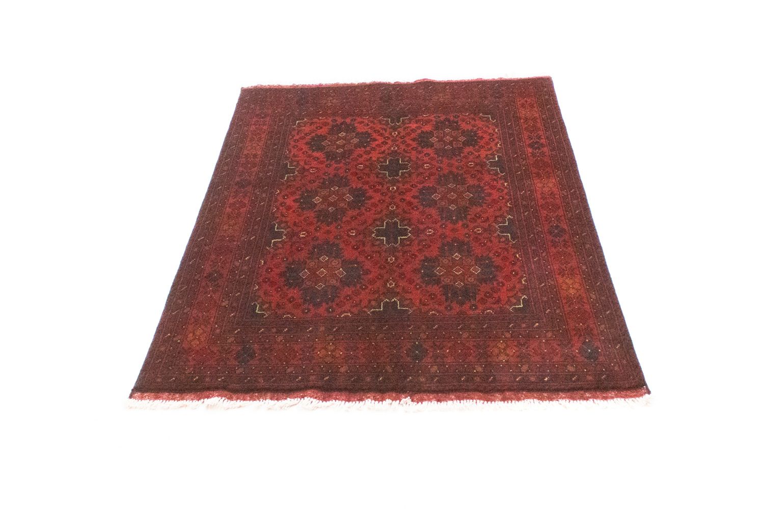 Tappeto afgano - Kunduz - 142 x 103 cm - rosso
