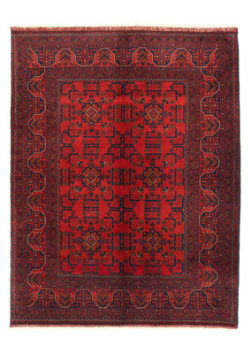 Tappeto afgano - Kunduz - 206 x 149 cm - rosso