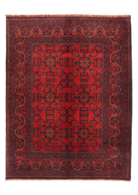 Tappeto afgano - Kunduz - 206 x 149 cm - rosso