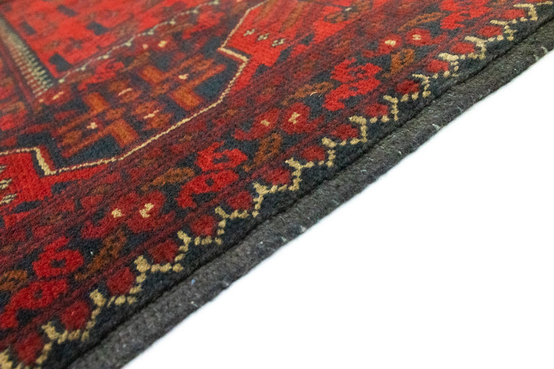 Tappeto afgano - Kunduz - 206 x 149 cm - rosso